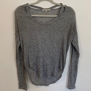 Women’s Express Light Long Grey Sleeve Shirt - Size Small